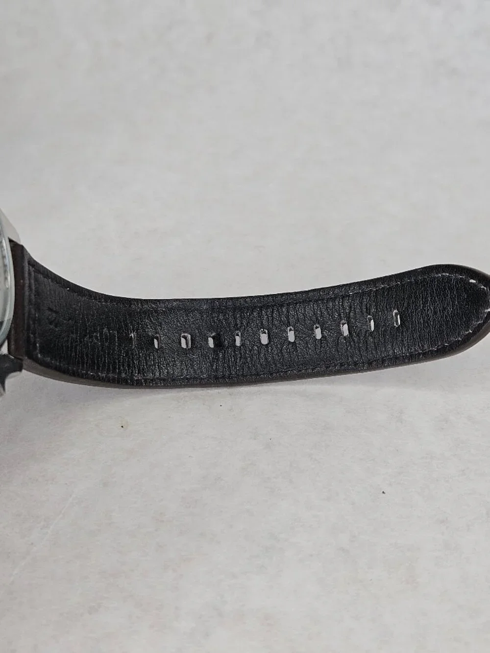 Seiko Sport 5 Automatic GMT 4R34-00A0 Black Gold Wristwatch Leather with Box